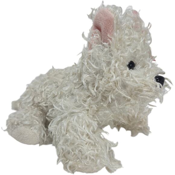 Ganz White Terrier Webkinz Puppy Dog Stuffed Animal Plush No Code 8" HM106 - Picture 6 of 8